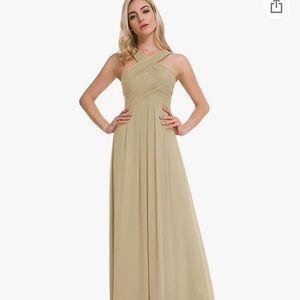 NWT AW Champagne Bridesmaid Dress (Size 6/8) (#9)